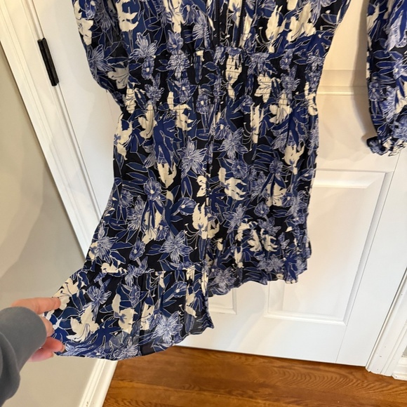 Lauren Ralph Lauren Floral Cotton Voile Dress blue long sleeve 31916 - Picture 8 of 15